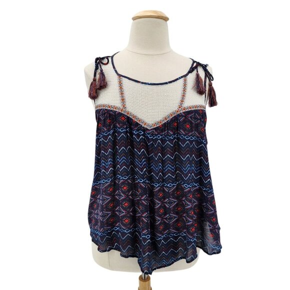 NWT Democracy Boho Western Tassel Tank Top Womens 1X - Picture 12 of 12
